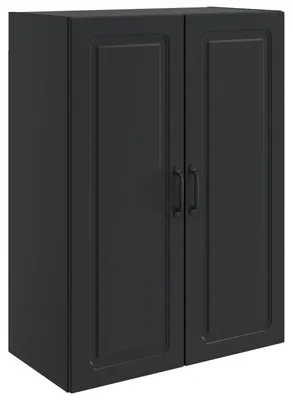 Image de Armoire murale vidaXL, noire, 66 x 34,5 x 90 cm, aggloméré