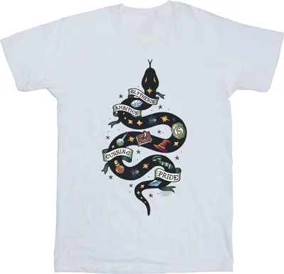 Produktbild von Harry Potter - "Slytherin" T-Shirt für Mädchen BI22020 (128) (Weiß)
