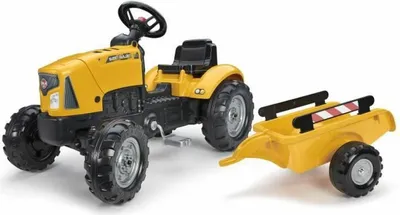 Produktbild von FALK SuperBuilder Trettraktor – zu öffnende Haube und Anhänger – von 2 bis 5 Jahren