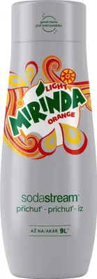 Obrázek produktu pro SodaStream ochucený nápojový koncentrát MIRINDA LIGHT 440 ml pro přípravu až 9 litrů nápoje. Neobsahuje alergeny