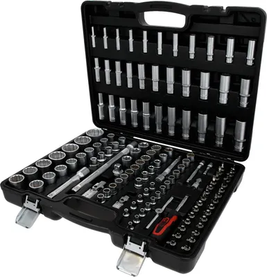Image de KS-Tools 917.0133 Jeu de douilles 1/4"+3/8"+1/2", 133 pces