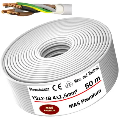 Produktbild von 50m YSLY-JB 4x1,5 Flexibles Steuerkabel für Werkzeugmaschinen Steuerleitung