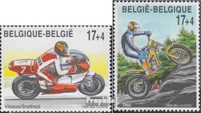 Produktbild von Briefmarken Belgien 1999 Mi 2871-2872 (kompl.Ausg.) postfrisch Motorradsport