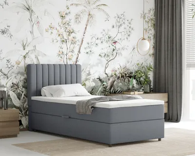 Produktbild von Boxspringbett 90x200 EVEREST, mit Topper, mit Bettkästen,  Einzelbett, , Panda Möbel