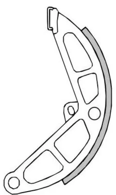 Obrázok produktu pre RMS brzdové čeľuste pre bubnové brzdy bez pružín (135x16mm) pre Piaggio Boss Bravo Ciao Grillo Si Superbravo 50