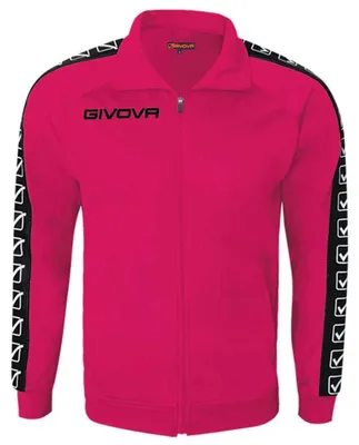 Image de Veste en tricot unie Givova, couleur fuchsia, taille L