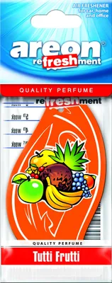 Obrázek produktu pro Osvěžovač vzduchu do auta, vůně Tutti Frutti, originální produkt Areon. Osvěžovač do auta