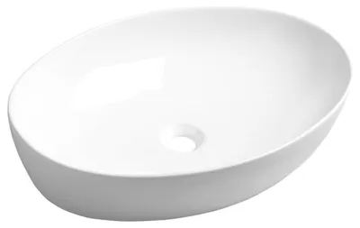Image de Sapho Lave-mains - Lavabo Pera 625x420 mm, sans trou pour mitigeur, sans trop-plein, blanc AR457