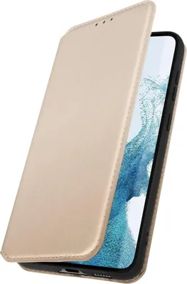 Image de Avizar, Etui Galaxy S23 Magnétique Pliable Avec Support Vidéo, Or