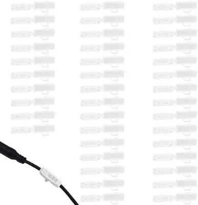 Produktbild von Kabeletiketten, 40er Pack, isoliert, feuerfest, 10 mm, wasserdicht, Nylon-Kabelbinder, für Kabelmarkierung und -klassifizierung