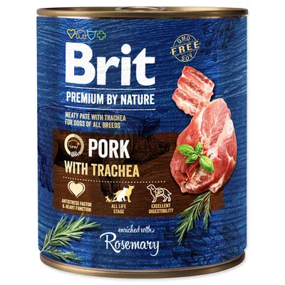 Zdjęcie produktu dla BRIT Premium by Nature Wieprzowina z tchawicą 800 g