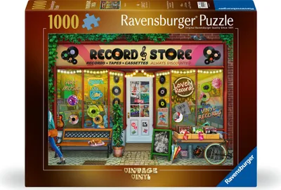Productafbeelding van Vintage vinyl, puzzel van 1000 stukjes