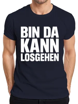 Productafbeelding van , carnaval, feest, bierkelder-spreuk, heren T-shirt, marineblauw, maat M