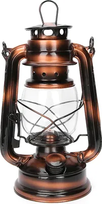 Obrázok produktu pre Retro petrolejová lampa, bronzová, vonkajšia a dekoratívna lampa do záhrady, krčmy, domácnosti