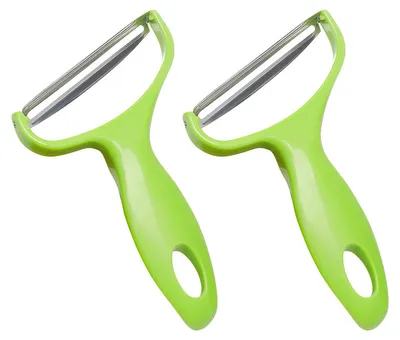 Produktbild von Multifunktionale Reibe, lebensmittelechter PP-Griff, Edelstahlklinge, ergonomischer Griff, Aufhängeöse, leicht zu reinigen, spülmaschinenfest, Obstschäler