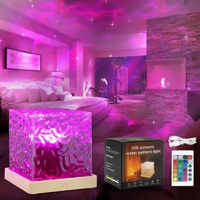 Obrázek produktu pro Led hvězdný projektor pro děti, RGB 3D Severní osvětlení projektor s 16 světelnými efekty, dálkové ovládání, projektor Aurora, noční světlo pro dětskou párty, Vánoce