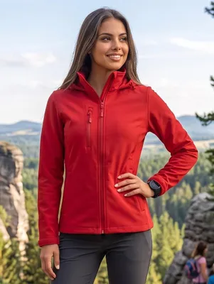 Immagine prodotto di Giacca softshell da donna ALTISPORT, modello NoPrint NP/ALW945, colore rosso, taglia L