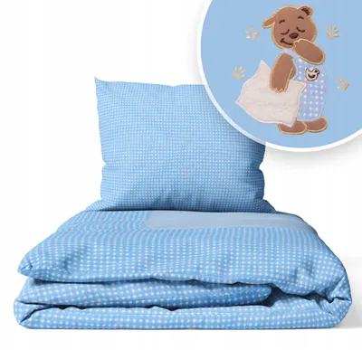 Immagine prodotto di Set Biancheria da Letto per Lettino 90 × 120 cm + Federa 40 × 60 cm – 100% Cotone per Neonato e Bambino