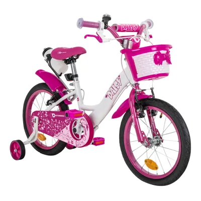 Produktbild von Actionbikes Kinderfahrrad Daisy 16 Zoll | Kinder Fahrrad- V-Brake Bremsen - Kettenschutz - Fahrradständer - Kinder Fahrrad - 4-7  Jahre (East Pink)