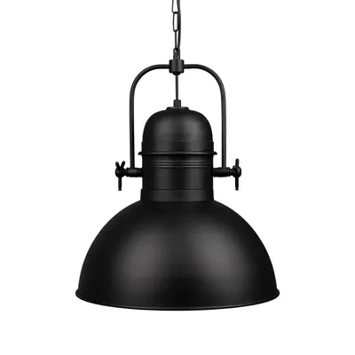 Produktbild von Pendelleuchte Hängelampe Vintage Ø40 cm E27 Schwarz Metall Lampe