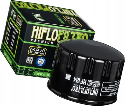 Productafbeelding van Hiflo oliefilter HF184, geschikt voor Aprilia, Gilera, Laverda, Malaguti, Peugeot en Piaggio