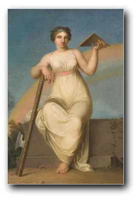 Immagine prodotto di Stampa artistica intitolata "Jurisprudenza – Figura allegorica" di Nicolai Abildgaard, dimensioni 40x60 cm, non incorniciata