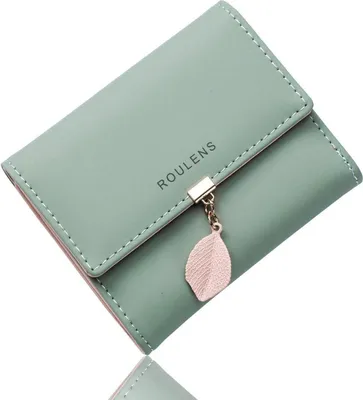 Immagine prodotto di Portafoglio da donna RFID piccolo portafoglio in Finto cuoio 6 slot per carte chiusura a zip