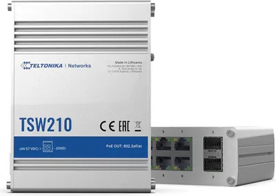 Image de Teltonika TSW210 Průmyslový GSM přepínač 2X SFP