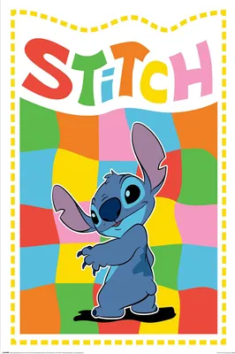 Produktbild von Lilo & Stitch - Chequered - Disney Film Poster Plakat Druck - Größe 61x91,5 cm