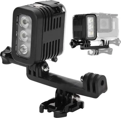 Produktbild von Wasserdichte LED-Videoleuchte für Kameras - Dimmbare Unterwasserleuchte - Tauchleuchte - Kompatibel mit GoPro 4 3 2 1 .