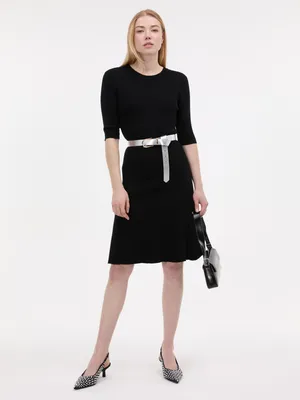 Produktbild von Orsay Schwarzes knielanges Damenkleid M