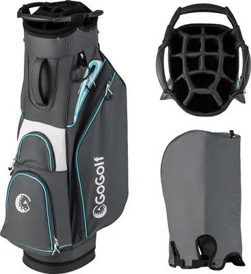 Produktbild von GOPLUS Golfbag, leichte & tragbare Golftasche, Golfschlägertasche mit 14-Fach-Top, 6 Taschen, Regenschutzhaube, Griffe, verstellbarer Schultergurt