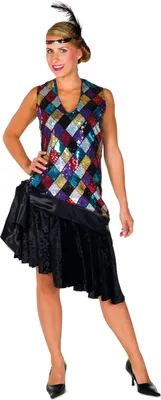 Produktbild von Charleston-Kleid mehrfarbig, Größe:36