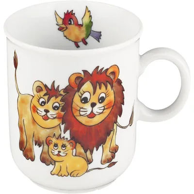 Produktbild von SELTMANN Compact Becher mit Henkel, Inhalt: 0,25 Liter, Bunte Tierwelt