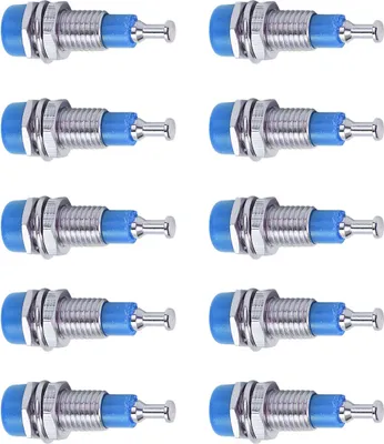 Image de J.40006 10pcs/set 2mm Nickel Plated Banana Female Jack Socket Panel Mount Binding PostBlue