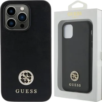 Image de Guess Guhcn61Ps4Dgpk Iphone 11 / Xr 6.1 Czarny/Noir Hardcase Strass Metal Logo