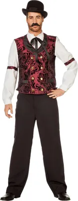 A man wearing a Western-style costume.
