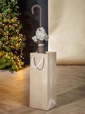 Obrázok produktu pre GILDE Stojan na dáždniky, "Baggy", keramika, béžová, , d. 13 cm, š. 18 cm, v. 48 cm 56002
