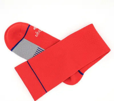 Produktbild von MEGAGROUP 2 Paar Casual Socken Stricksocken 35-39 Strümpfe rot grau für Sport