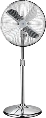 Obrázek produktu pro ECG FS 40 N | stojanový ventilátor | příkon 50 W | průměr 40 cm | nerezové provedení | 3 rychlosti | tichý chod | bezpečnostní mřížka