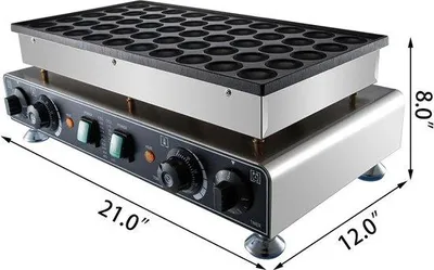 Produktbild von Professionelle Mini Poffertjesbäckerei - 16000W - Waffelbäcker - Mini Pannenkoekenbäcker - Met Eisenrohr