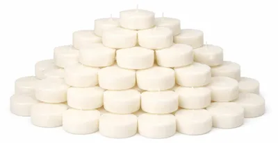 Productafbeelding van Luterna 100% biologisch afbreekbare teellichtjes, gemaakt van regionale, biologische biomassa, BIOKEMA, diameter 38 mm, brandduur ongeveer 4 uur, zonder aluminium omhulsel, 300 stuks per verpakking