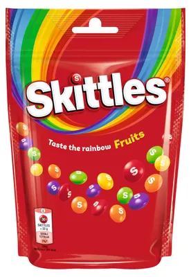 Zdjęcie produktu dla Skittles Fruits cukierki do żucia w polewie cukrowej o smaku owocowym 136g