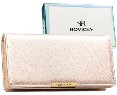 Obrázok produktu pre Rovicky dámska peňaženka z ekologickej kože béžová RFID 20 cm