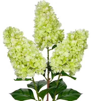 Productafbeelding van Set van 3 kunsthortensia's, kunstbloemen, 73 cm, trosvormige hortensia's, decoratieve bloemen voor bloemarrangementen, lenteversiering