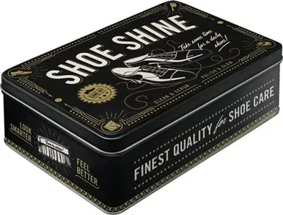 Produktbild von Nostalgic-Art - Vorratsdose Flach - Shoe Shine