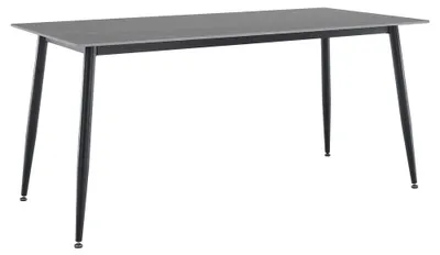 Obrázek produktu pro Kondela Jídelní stůl Florenc Typ 2 160x80 cm - šedý mramor / černá