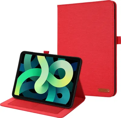 Image de Housse de protection pour Apple Ipad 2022 10.9 Slim Case Etui avec fonction stand et fonction auto sleep/wake rouge