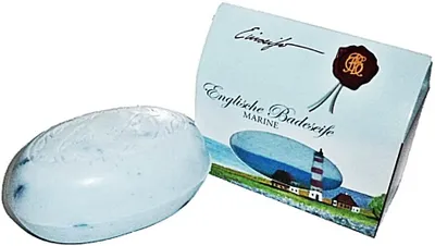 Produktbild von große englische Badeseife Marine 350g