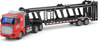 Produktbild von Ferngesteuerter Anhänger-LKW für Kinder, abnehmbarer Pritschenauflieger, technischer Traktor